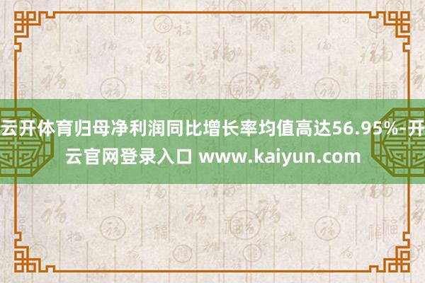 云开体育归母净利润同比增长率均值高达56.95%-开云官网登