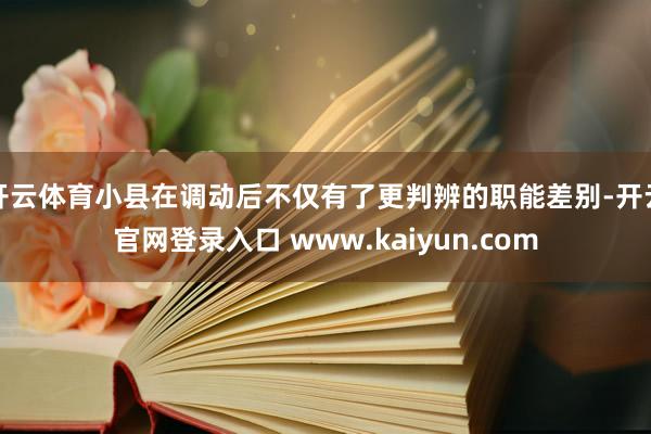 开云体育小县在调动后不仅有了更判辨的职能差别-开云官网登录入口 www.kaiyun.com