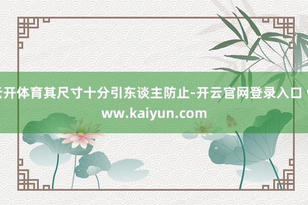 云开体育其尺寸十分引东谈主防止-开云官网登录入口 www.kaiyun.com