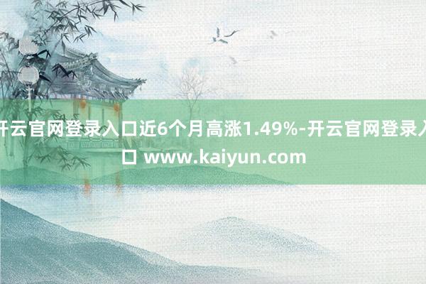 开云官网登录入口近6个月高涨1.49%-开云官网登录入口 w